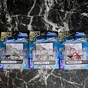 Motorcycle Toy Set Of 3 - Silver, Red, Green